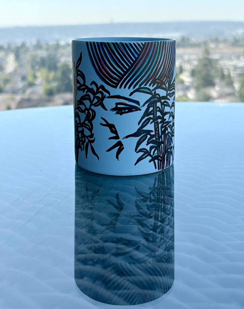 Hand Painted Mug-Mercy