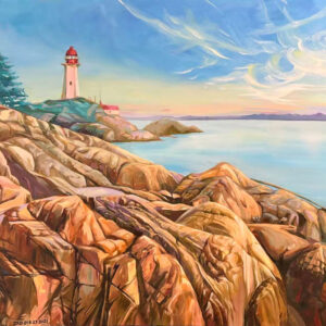 Lighthouse Park - West Vancouver Oil Painting