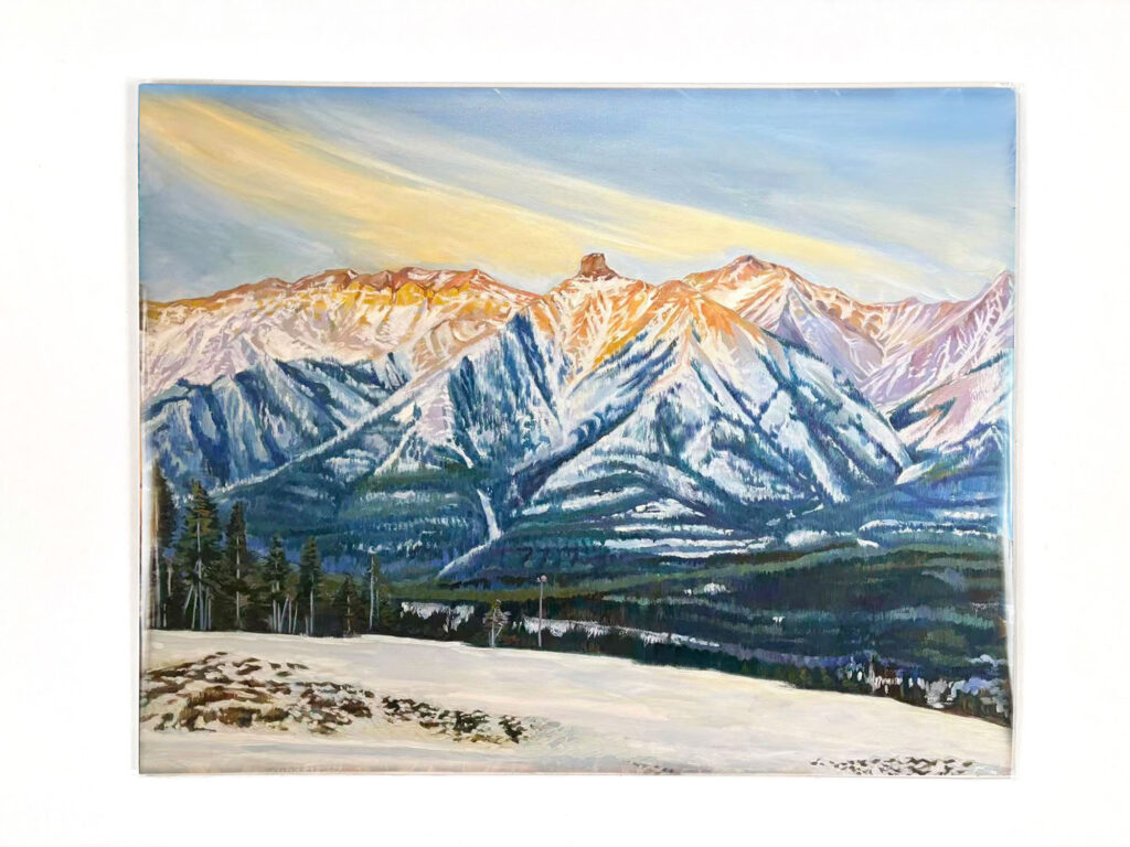 Banff Mountain Sunset-Print