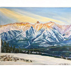 Banff Mountain Sunset-Print